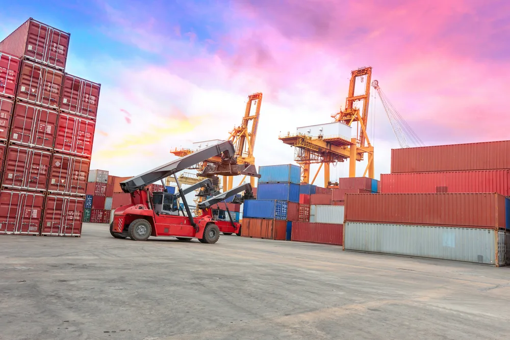 Container handling at a port